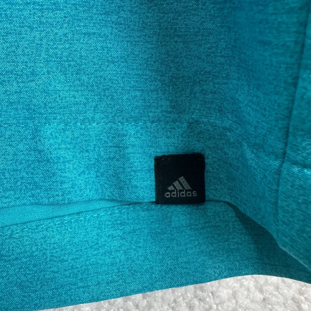 Adidas Ultimate365 Golf Shorts Mens 38 Teal Heathered Performance Athletic